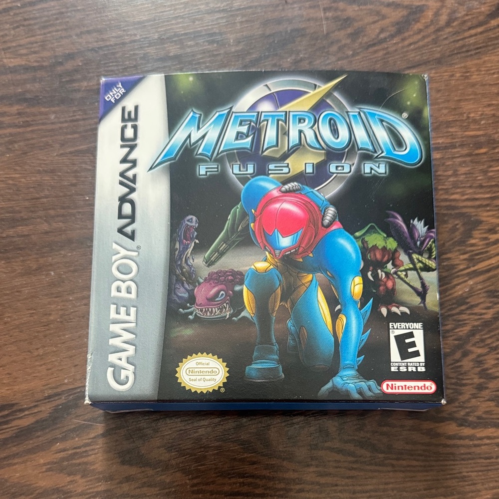 Metroid Fusion Game Boy Advance Box Only Original Authentic (Damage On Back)